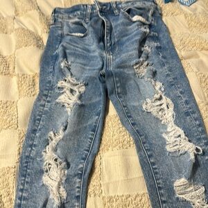 American eagle next level stretch ripped jeans size 6